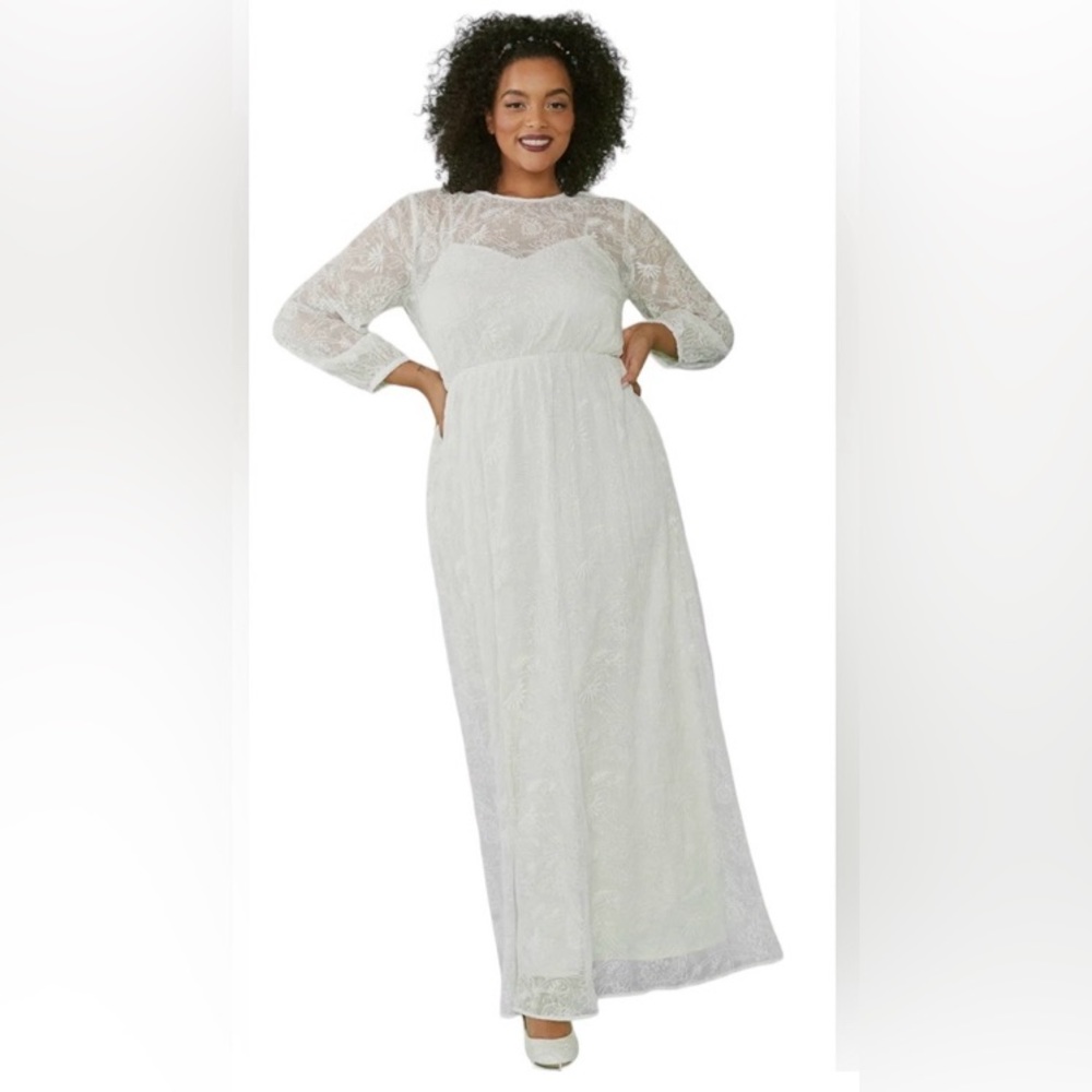 MODCLOTH JUST THE BEGINNING EMBROIDERED MAXI NWT